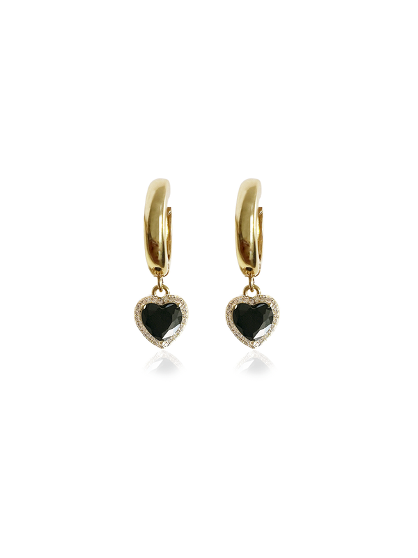 Amora Black Earring