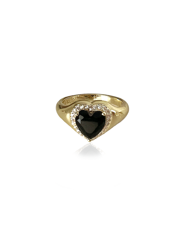 Amora Black Ring