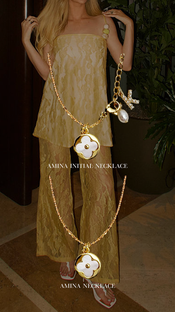 Amina Initial Necklace